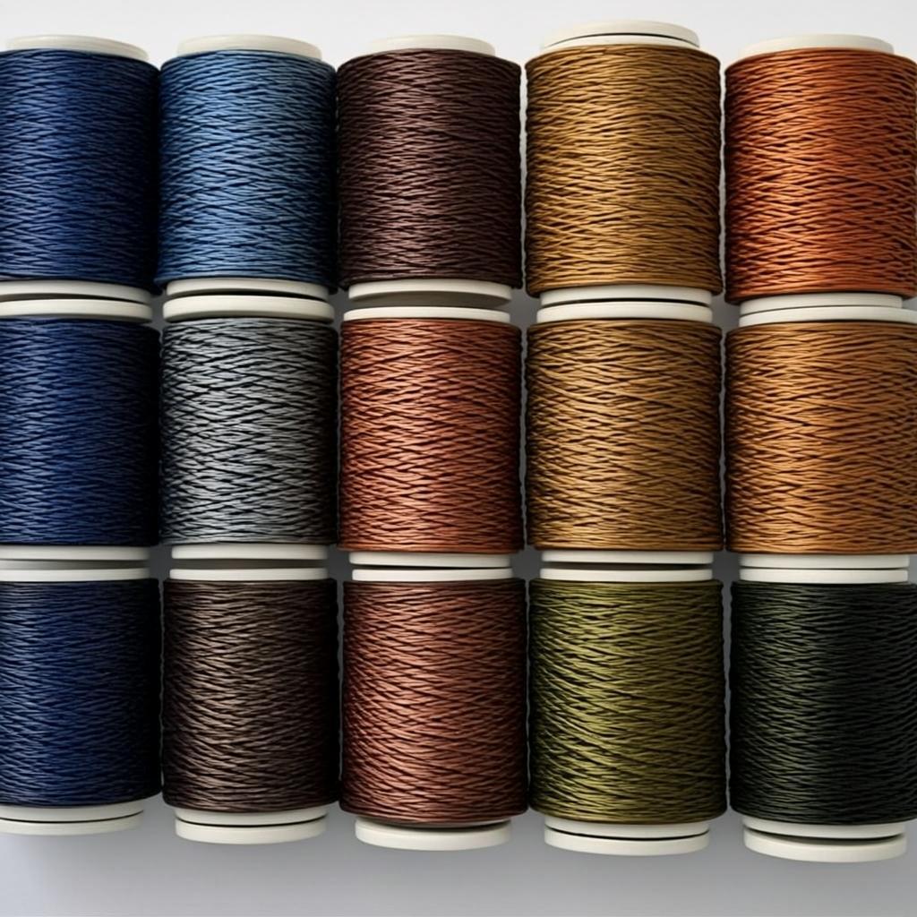 Нити для брейдинга — набор 12 катушек, navy + earth tones 3